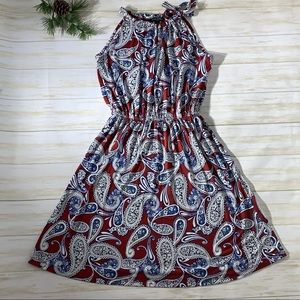 Banana Republic Paisley Dress with Halter Top